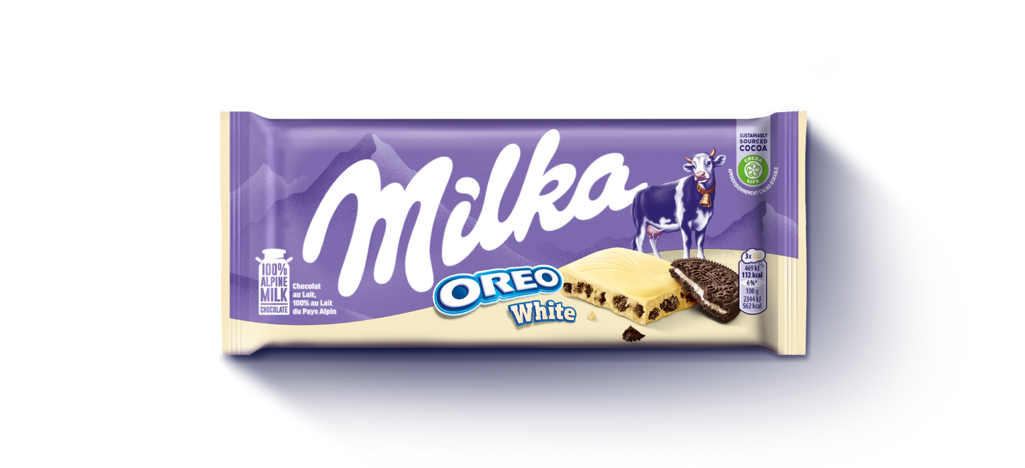 Milka Oreo White Witte Chocolade 100 Gram