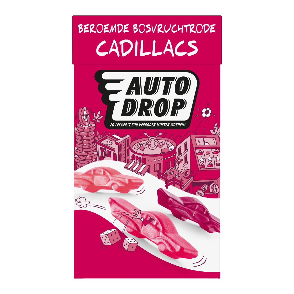 Autodrop Beroemde Bosvruchtrode Cadillacs (280 gram)