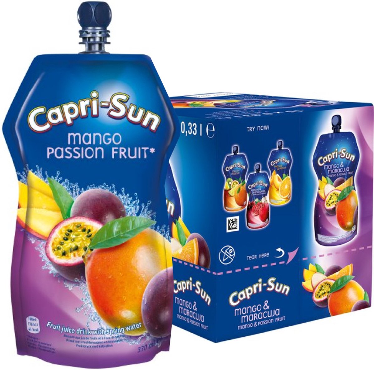 Capri Sun Mango Passion Fruit Pouch 15 X 330ML