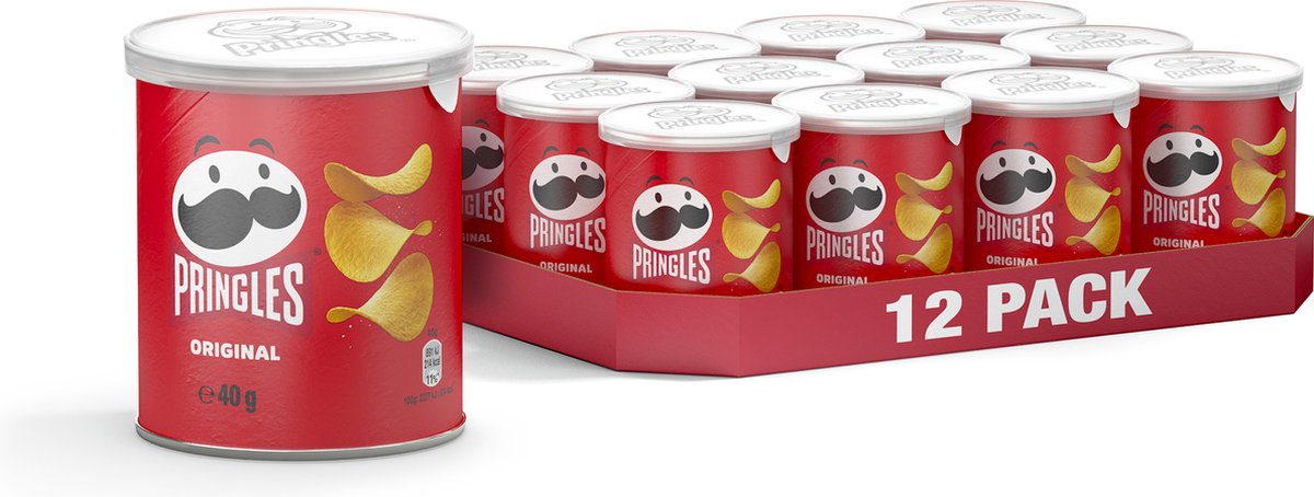 Pringles Naturel Chips Tray - 12 x 40 Gram