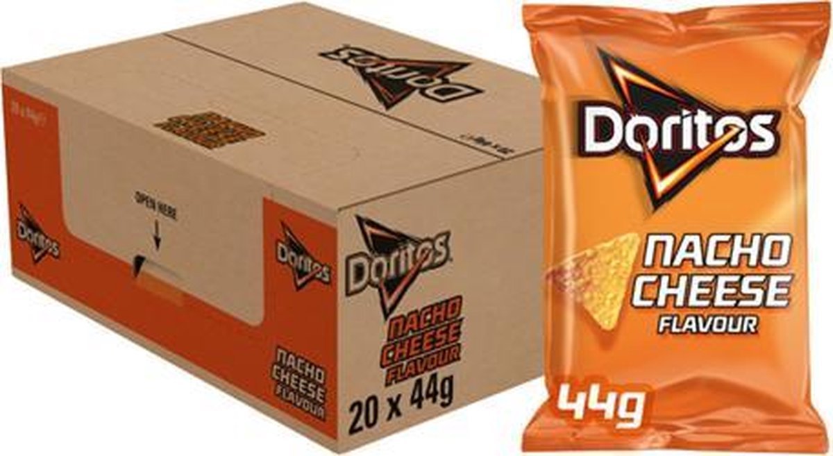 Doritos Nacho Cheese Chips Doos - 20 x 44 Gram