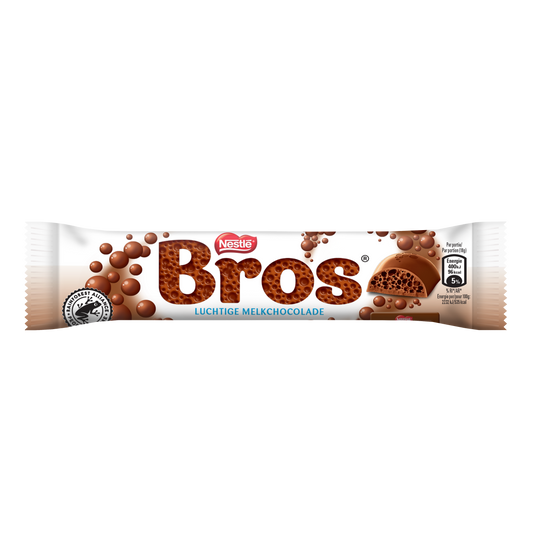 Bros Single Melk Chocolade Reep 24 Gram
