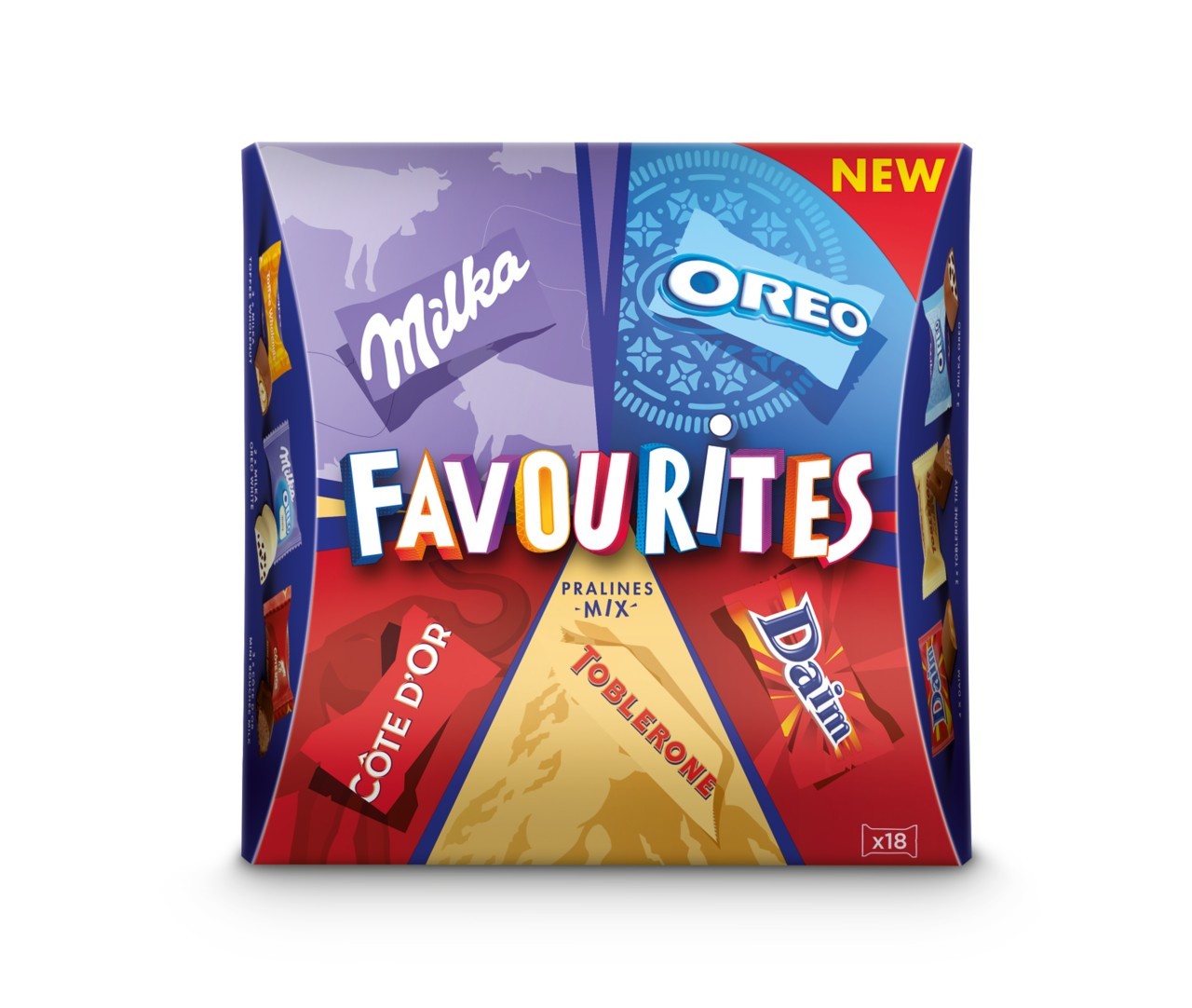 Milka Favourites Praline Mix Doos - 8 x 159 Gram