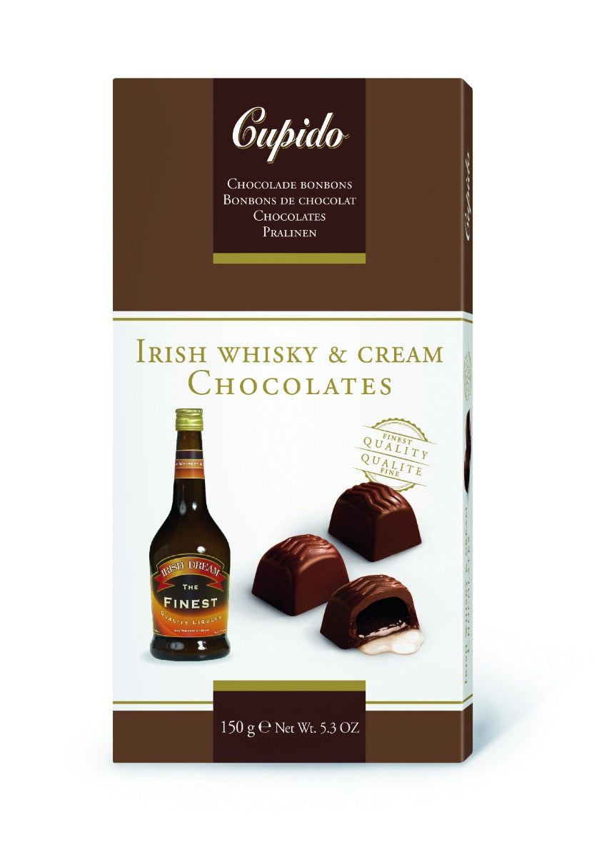 Cupido Irish Cream Chocolade Likeur Pralines 150 Gram