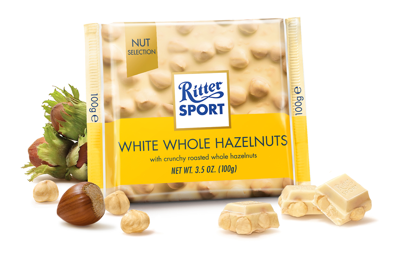 Ritter Sport White Crips Doos - 10 x 100 Gram