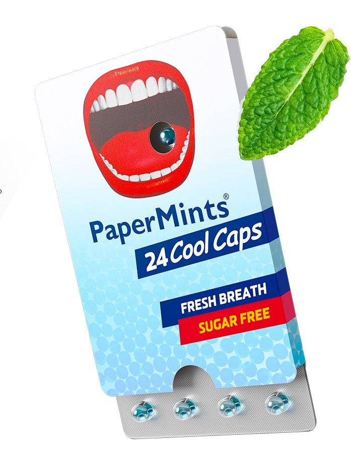 Papermints Blister Cool Caps Box - 20 x 24 Stuks
