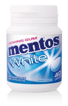 Mentos Bottle White Sweet Mint
