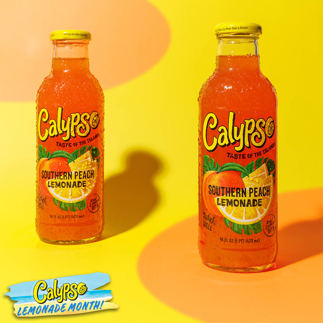 Calypso Southern Peach Lemonade Tray - 12 x 473 ml