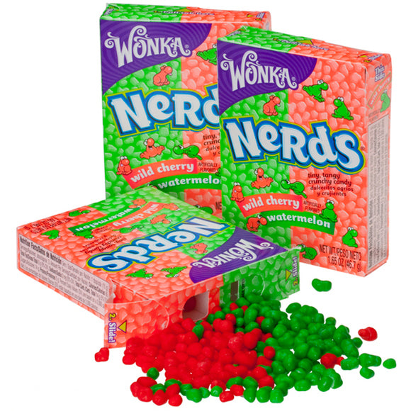 Wonka Nerds Watermelon Cherry Doos - 36 x 47 Gram
