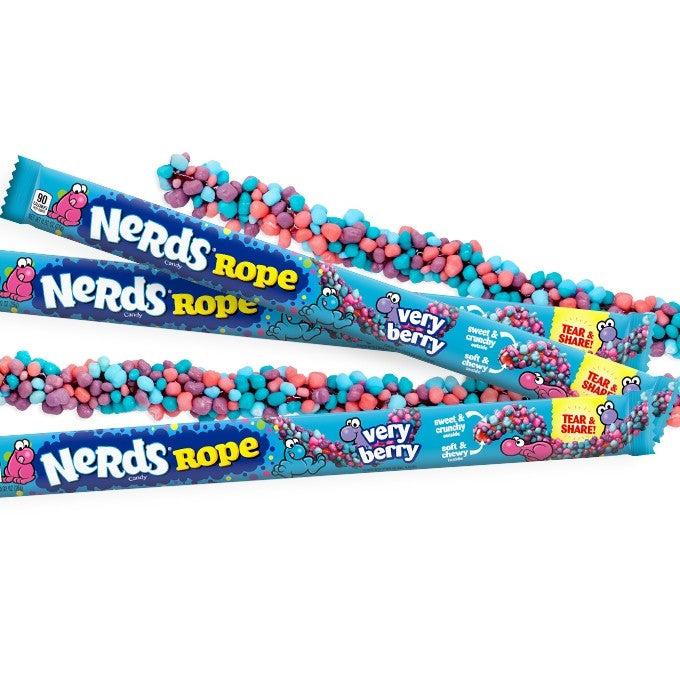Wonka Nerds Very Berry Rope - Doos 24 Stuks