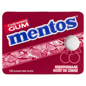 Mentos Kauwgom Cherry Blister Doos - 12 Stuks