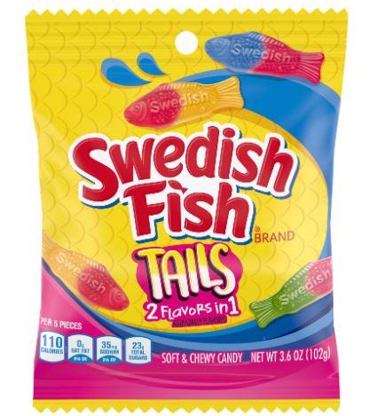 Swedish Fish Tails 2 Flavours 102 Gram