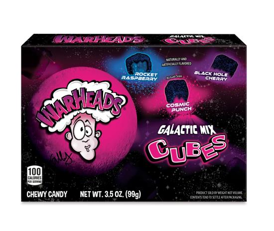 Warheads Galactic Mix Cube Doos - 12 x 99 Gram