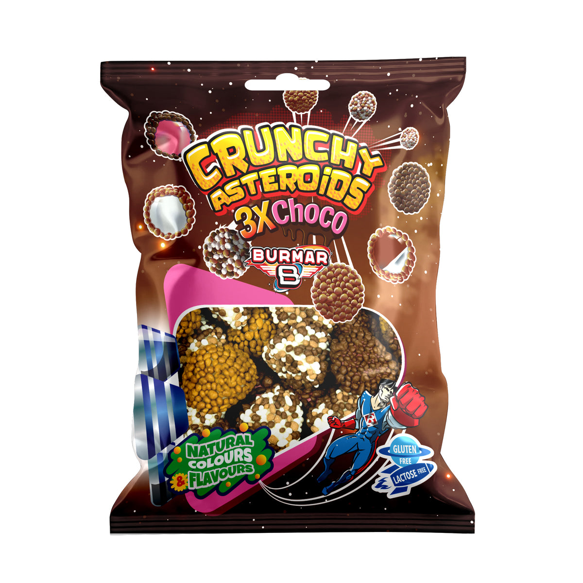 Burmar Choco Crunchy Asteroids 14 x 90 Gram