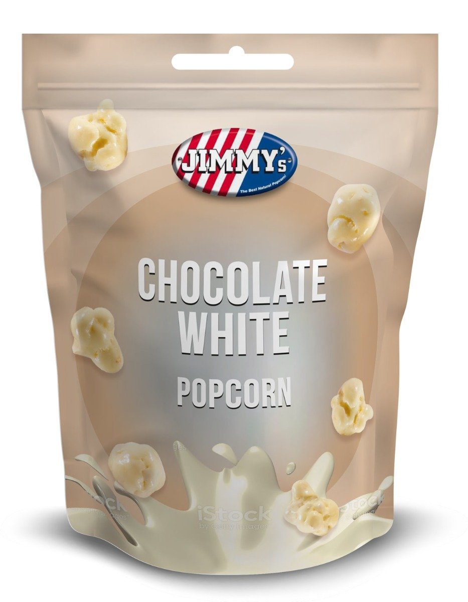 Chocolade Popcorn Wit Doos - 12 x 120 Gram