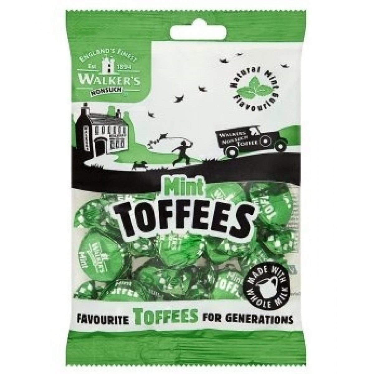 Walkers Mint Toffees 12 x 150 Gram