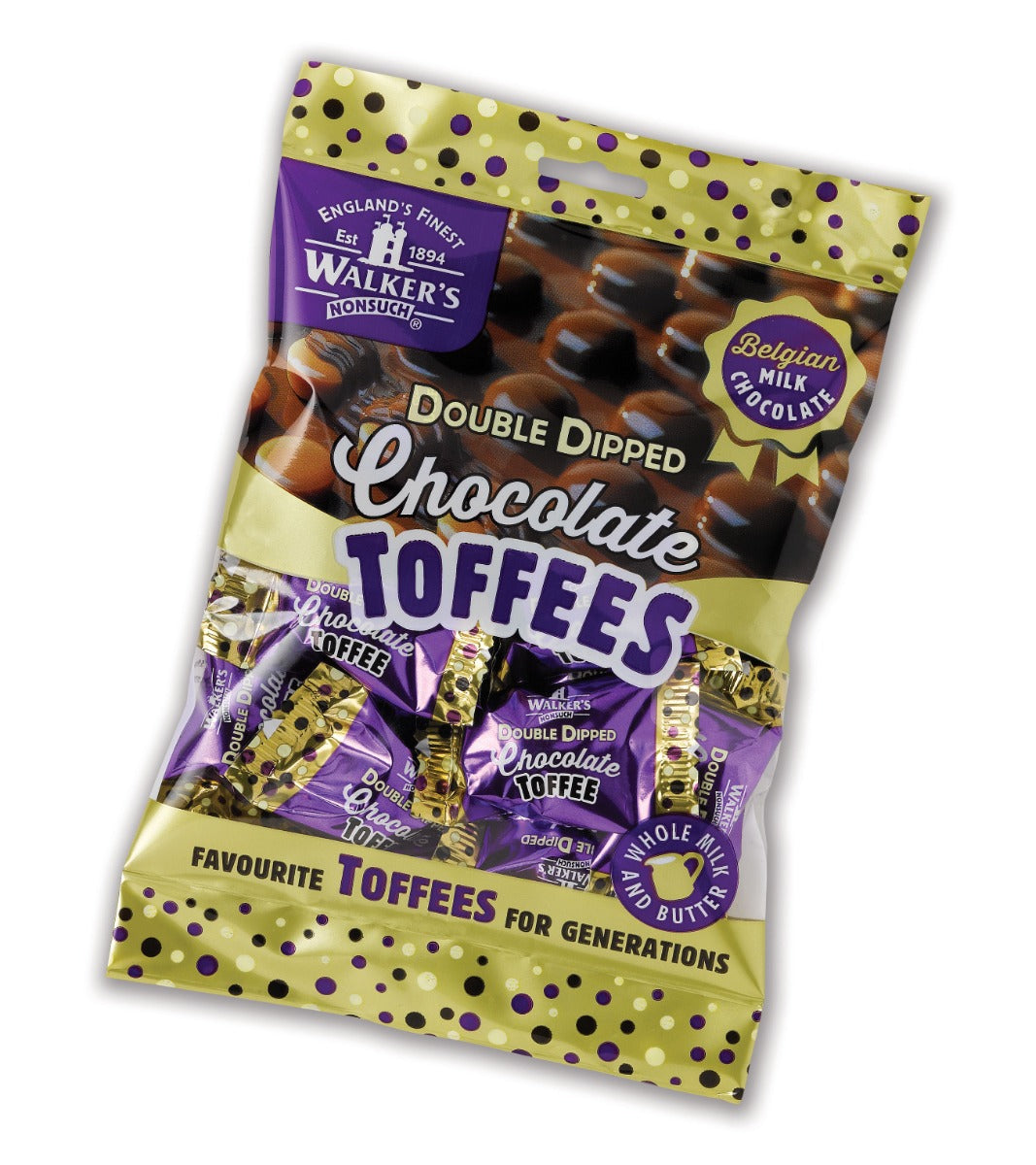 Walkers Double Dipped Choco Toffee 12 x 135 Gram