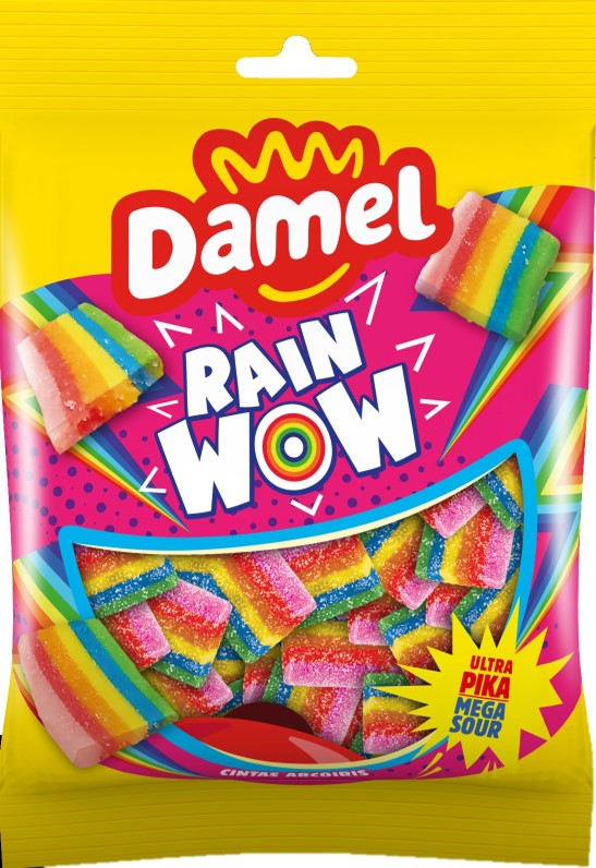 Damel Mega Sour Rainwow Mix 150 Gram