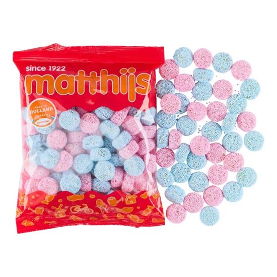 Matthijs Jelly Buttons Blauw Roze 400 Gram