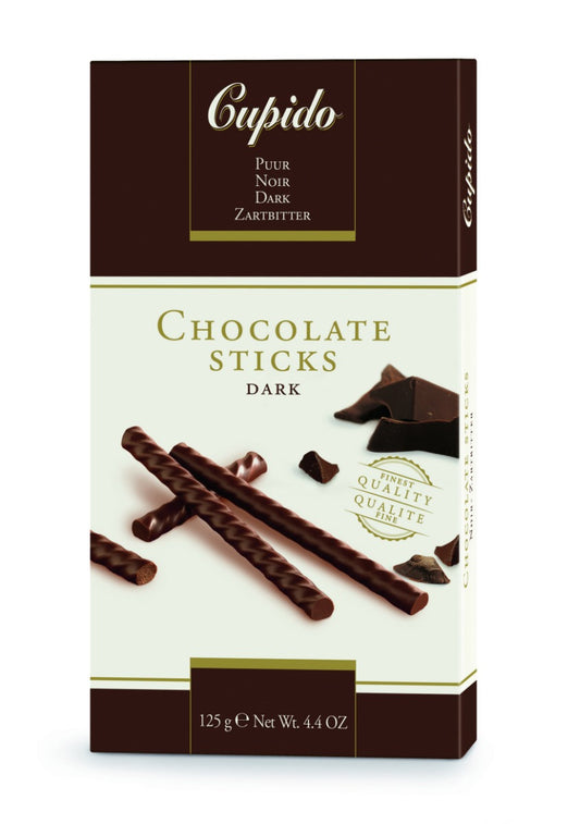 Cupido Chocolade Sticks Puur 125 Gram