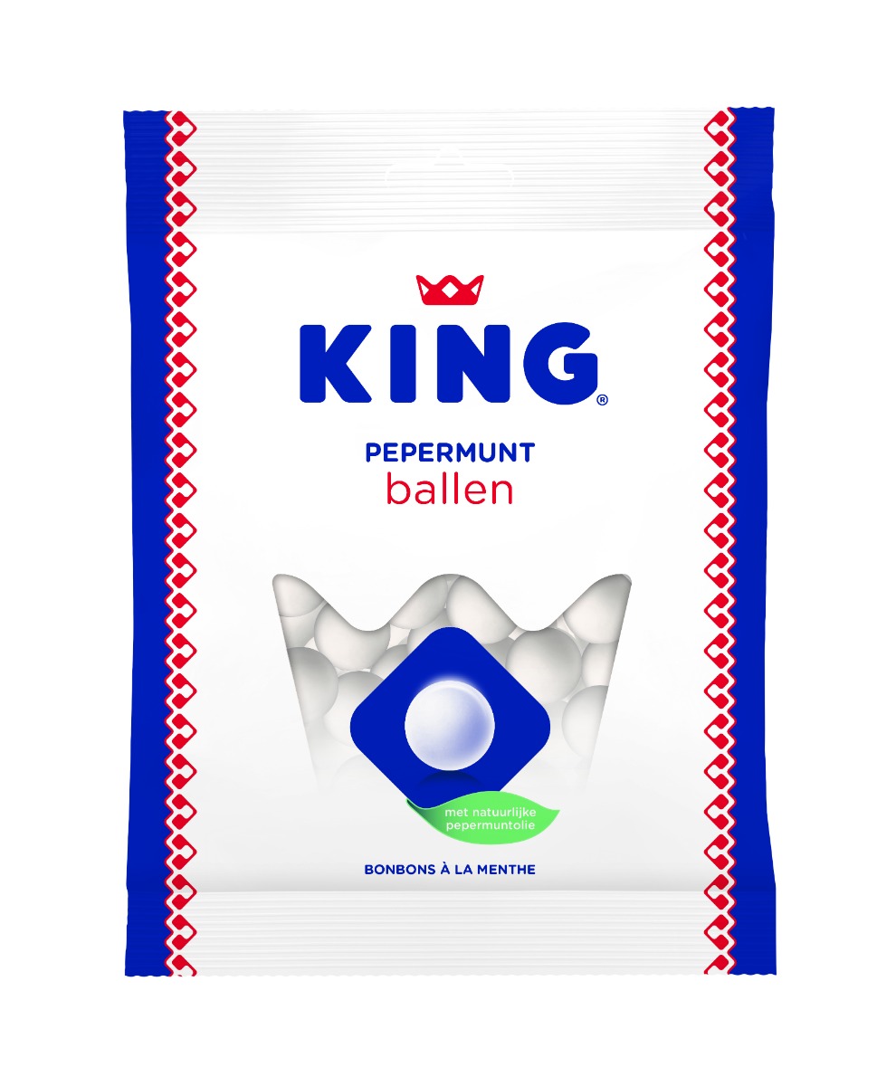 King Pepermunt Ballen 12 x 250 Gram
