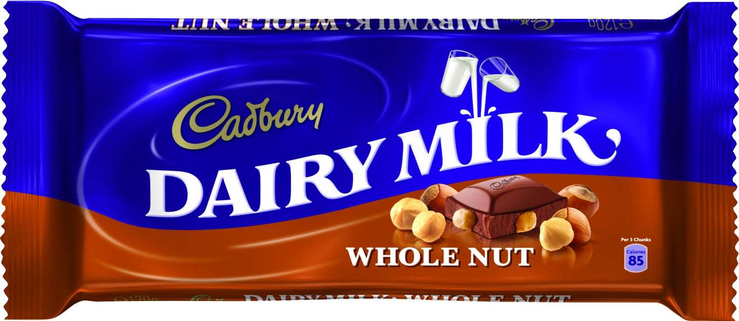 Cadbury Chocolade Hele Noot 120 Gram