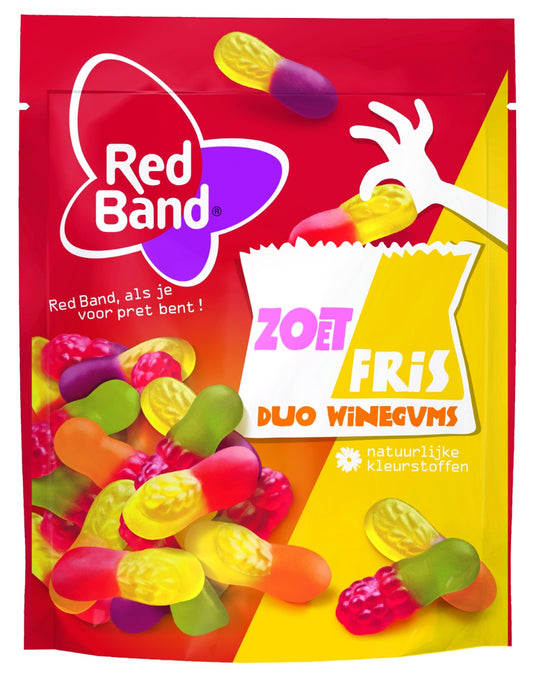 Red Band Winegums Zoet Fris 205 Gram
