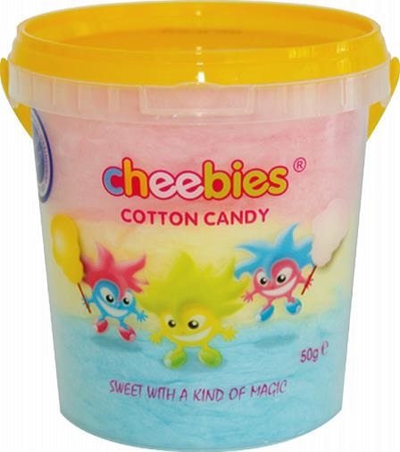 Suikerspin 3 Kleuren 50 Gram