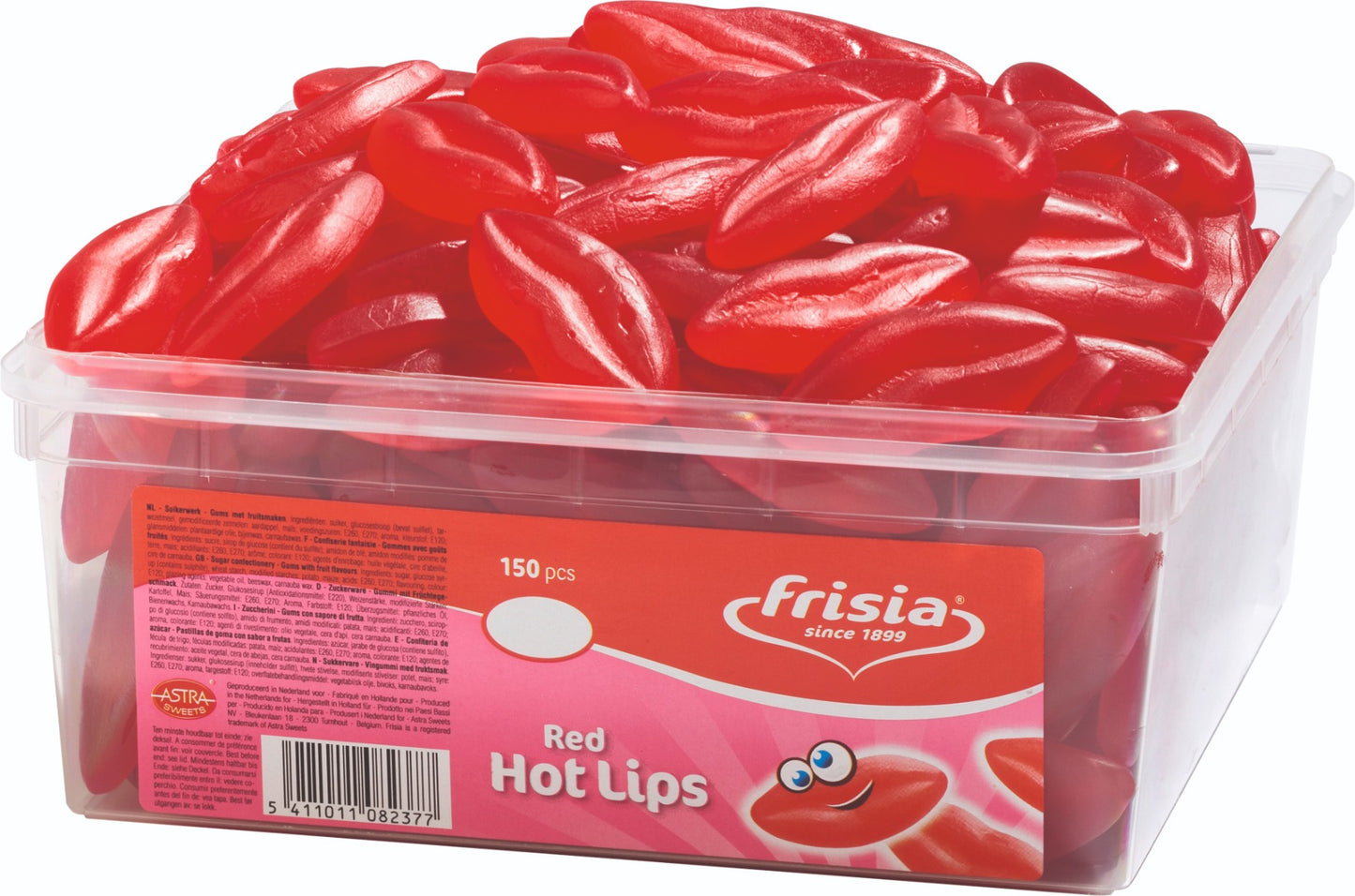 Wijngum Rode Lippen 150 Stuks