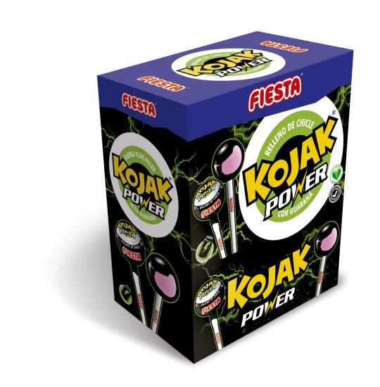 Kojak Bubbleknots Energypop Lolly - 100 stuks