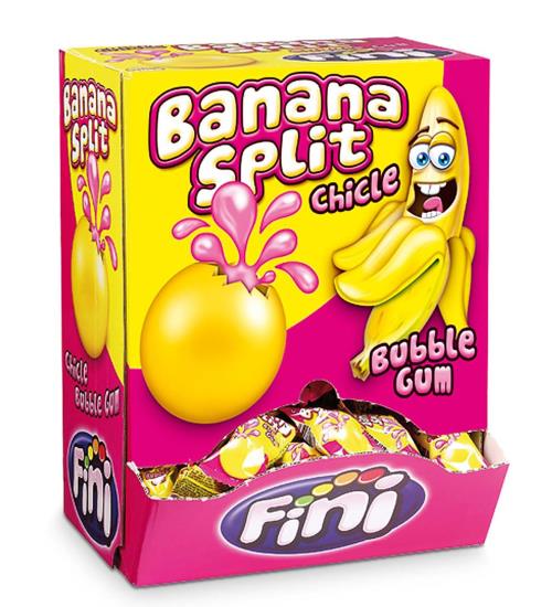 Fini Banana Split Bubble Gum 200 Stuks