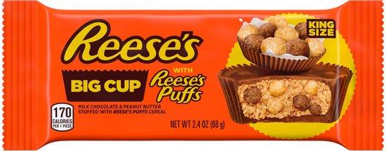 Reeses Big Cup Kingsize Puffs 68 Gram
