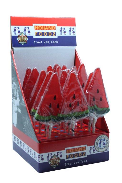 Watermeloen Lolly 80 Gram - 17 Stuks