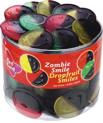 Red Band Zombie Drop Fruit Smiles 100 Stuks