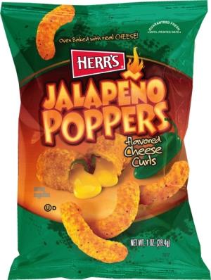 Herr's Jalapeno Poppers Curls 28 Gram