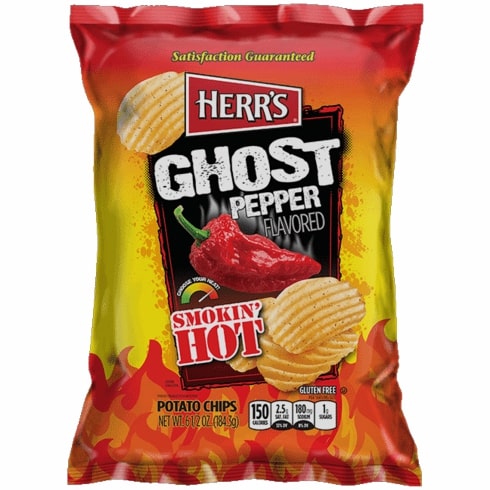 Herr's Ripple Ghost Pepper 12 x 170 Gram