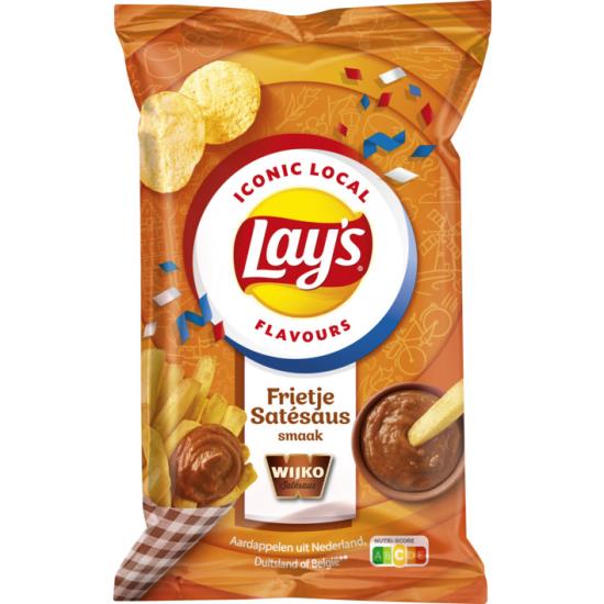 Lays Frietje Satesaus Doos - 9 x 150 Gram