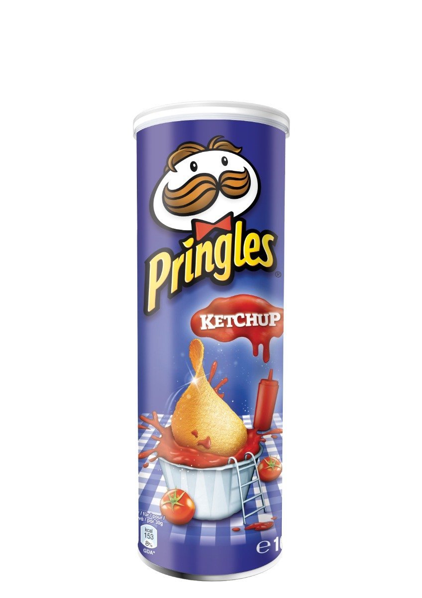 Pringles Ketchup Chips Doos - 19 x 165 Gram