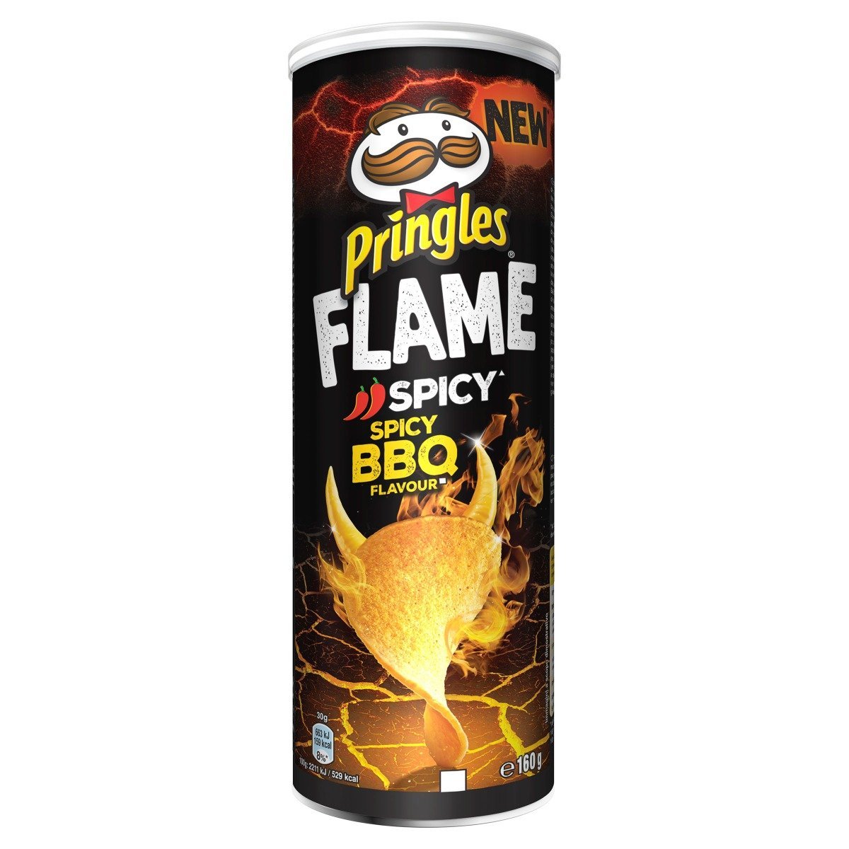Pringles Flame Spicy BBQ Chips 160 Gram