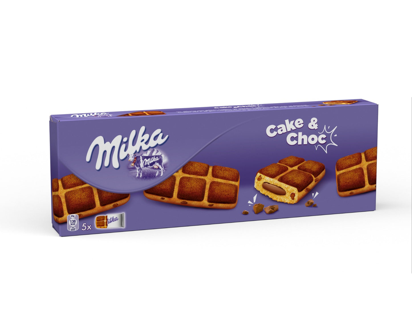 Milka Cake & Choc Chocolade Stukjesm Doos - 12 x 175 Gram