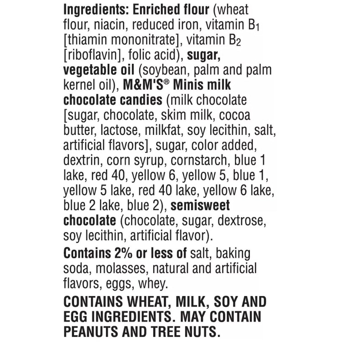 M&M Bitesize Cookies 45 Gram