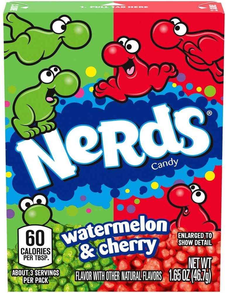 Wonka Nerds Watermelon Cherry Doos - 36 x 47 Gram