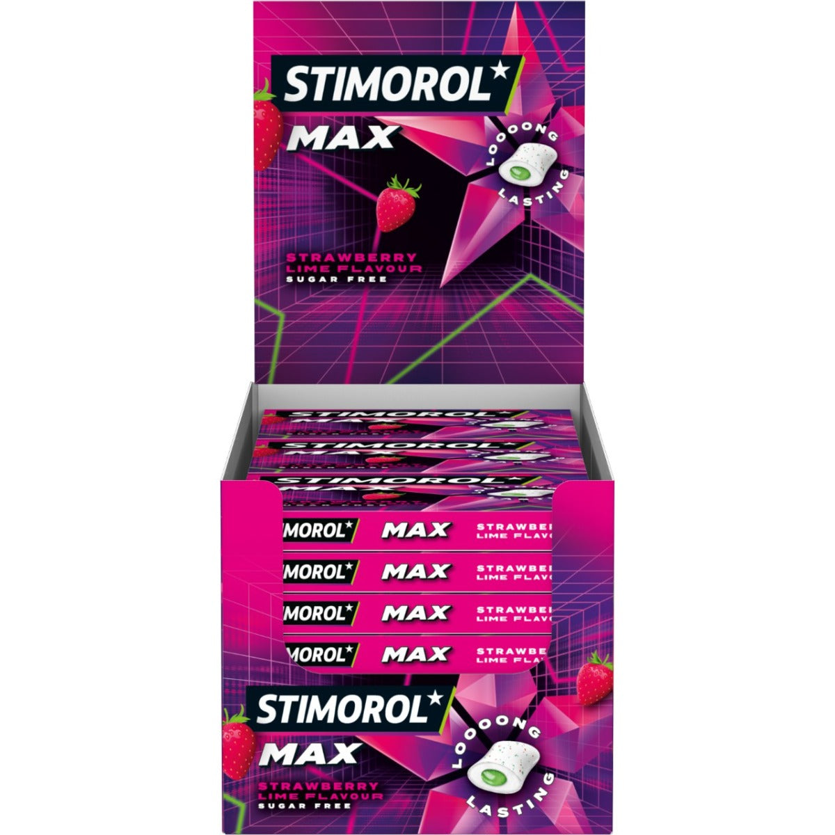 Stimorol Max Splash Strawberry Lime - 21 Stuks