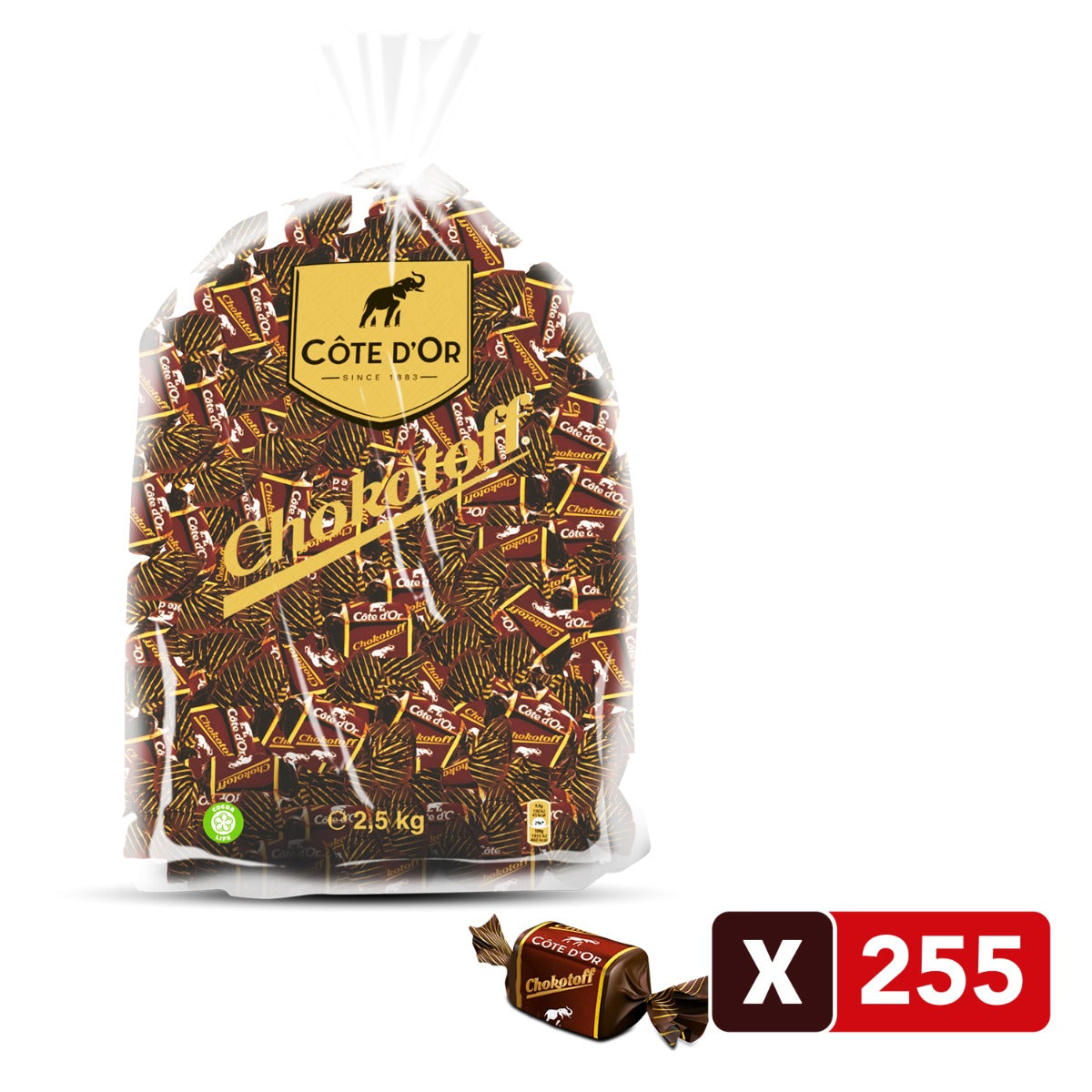 Chokotoff Pure Toffees Zak 2,5 Kilo