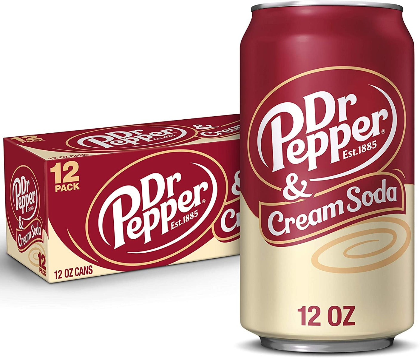 Dr Pepper Cream Soda Tray - 12 x 355 ml