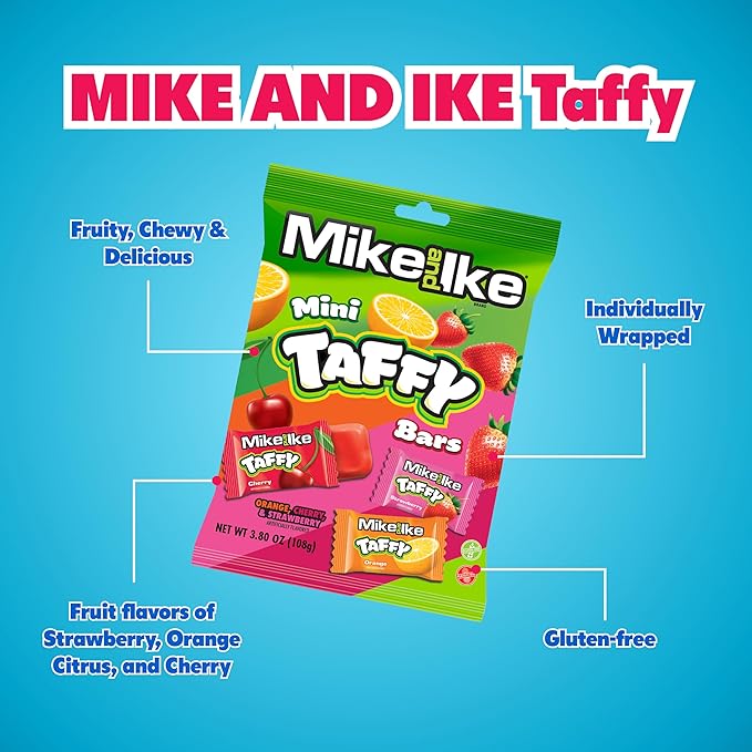 Mike & Ike Mini Taffy 180 Gram