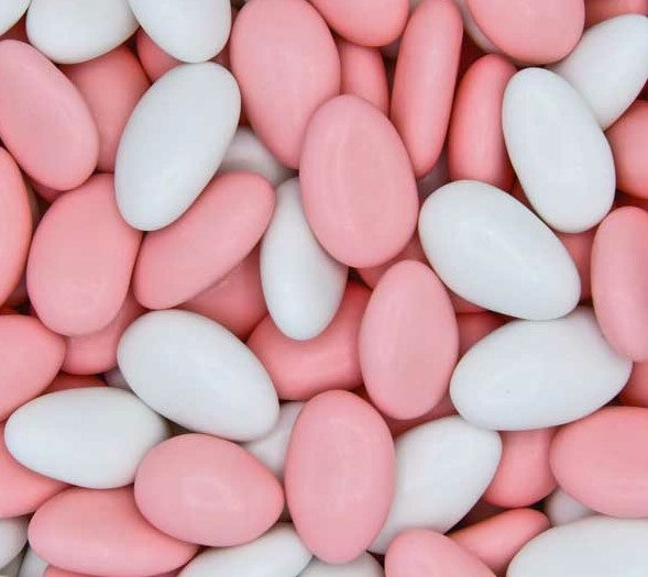 Roze Witte Amandelbonen 900 Gram