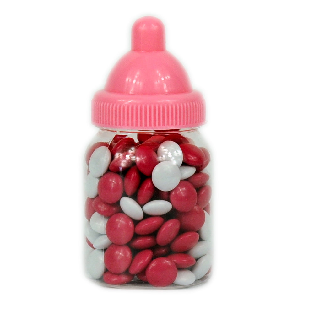 Babyflesje Mini Choco Dragees Roze Wit
