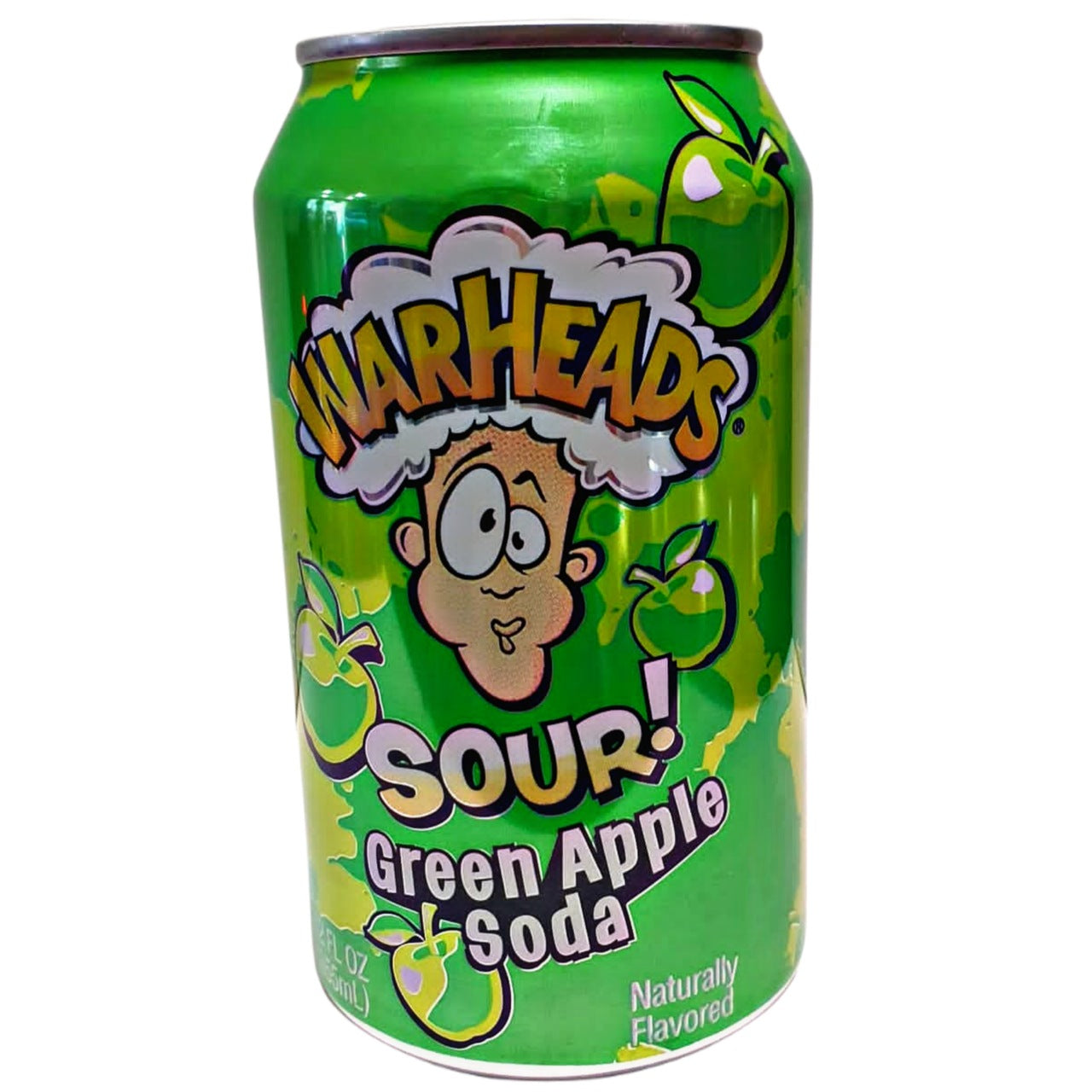 Warheads Green Apple Sour Soda 355ML
