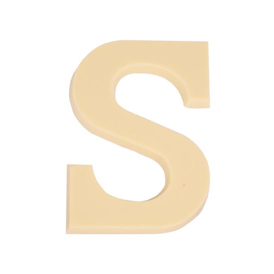 Chocolade Letter Wit S - 75 Gram